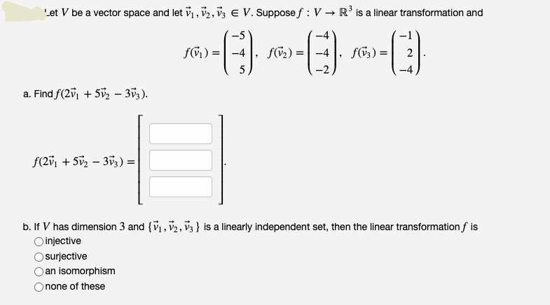 Answered Let V Be A Vector Space And Let V V2 Bartleby