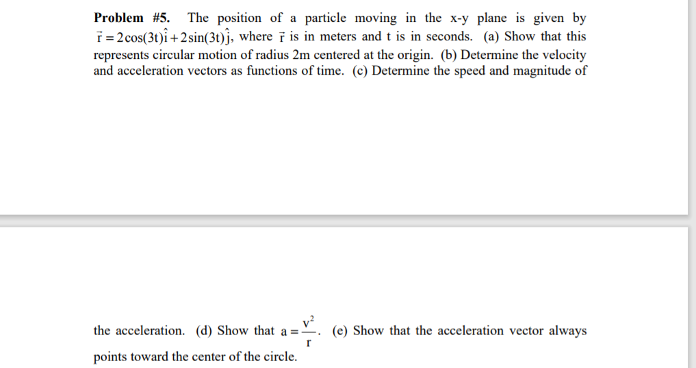 Answered The Position Of A Particle Moving In Bartleby