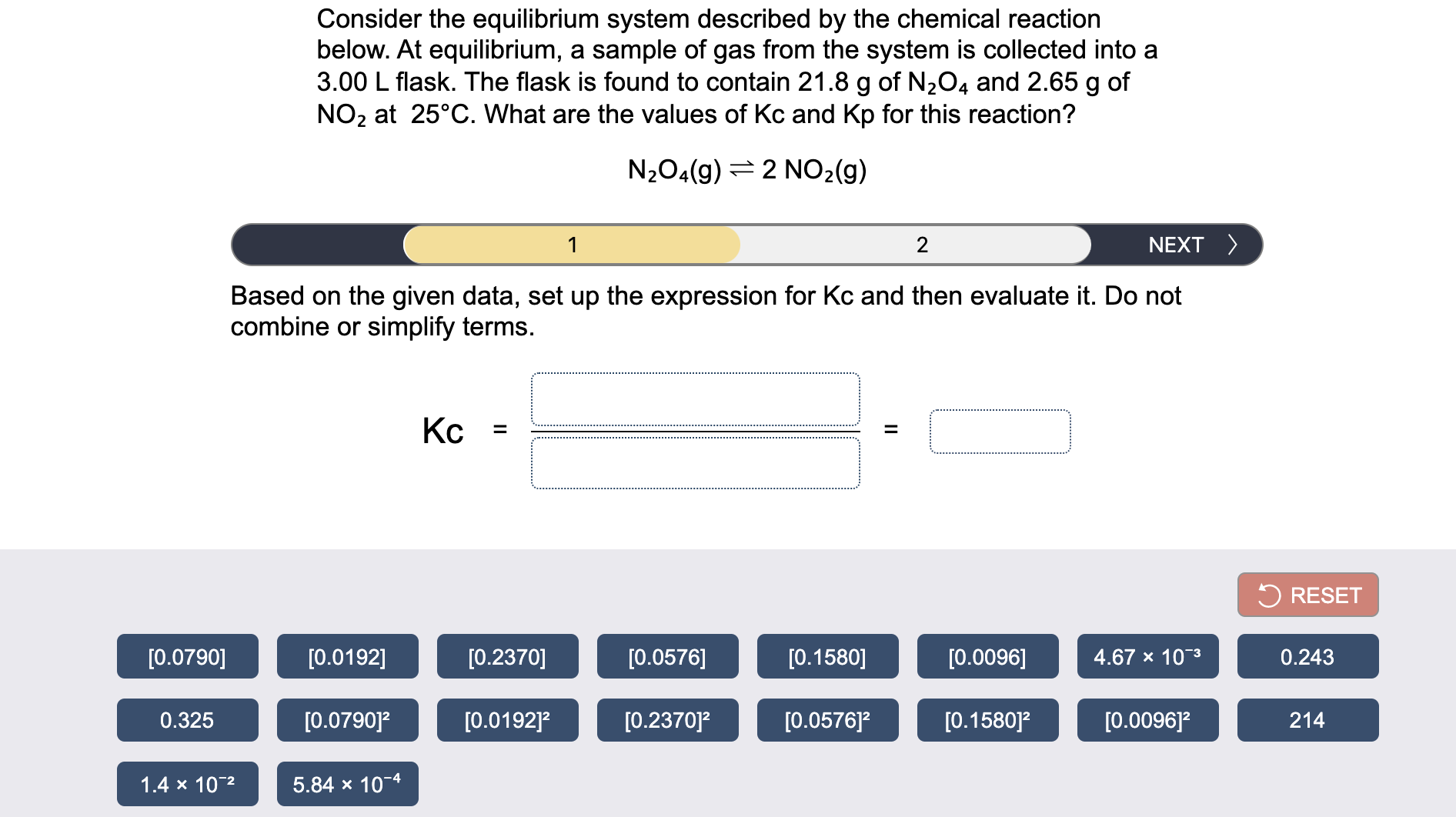 Answered Consider The Equilibrium System Bartleby