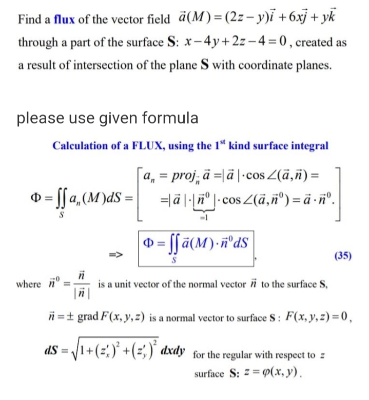 Answered Find A Flux Of The Vector Field A M Bartleby