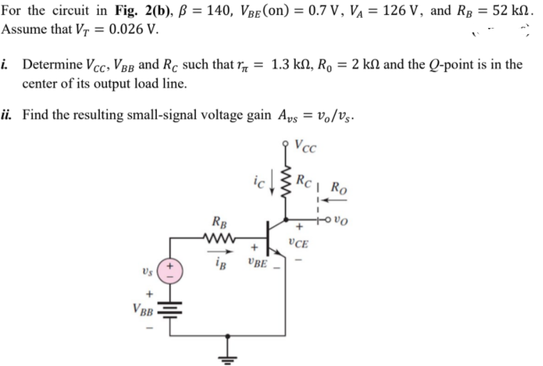 Answered For The Circuit In Fig 2 B Ss 140 Bartleby