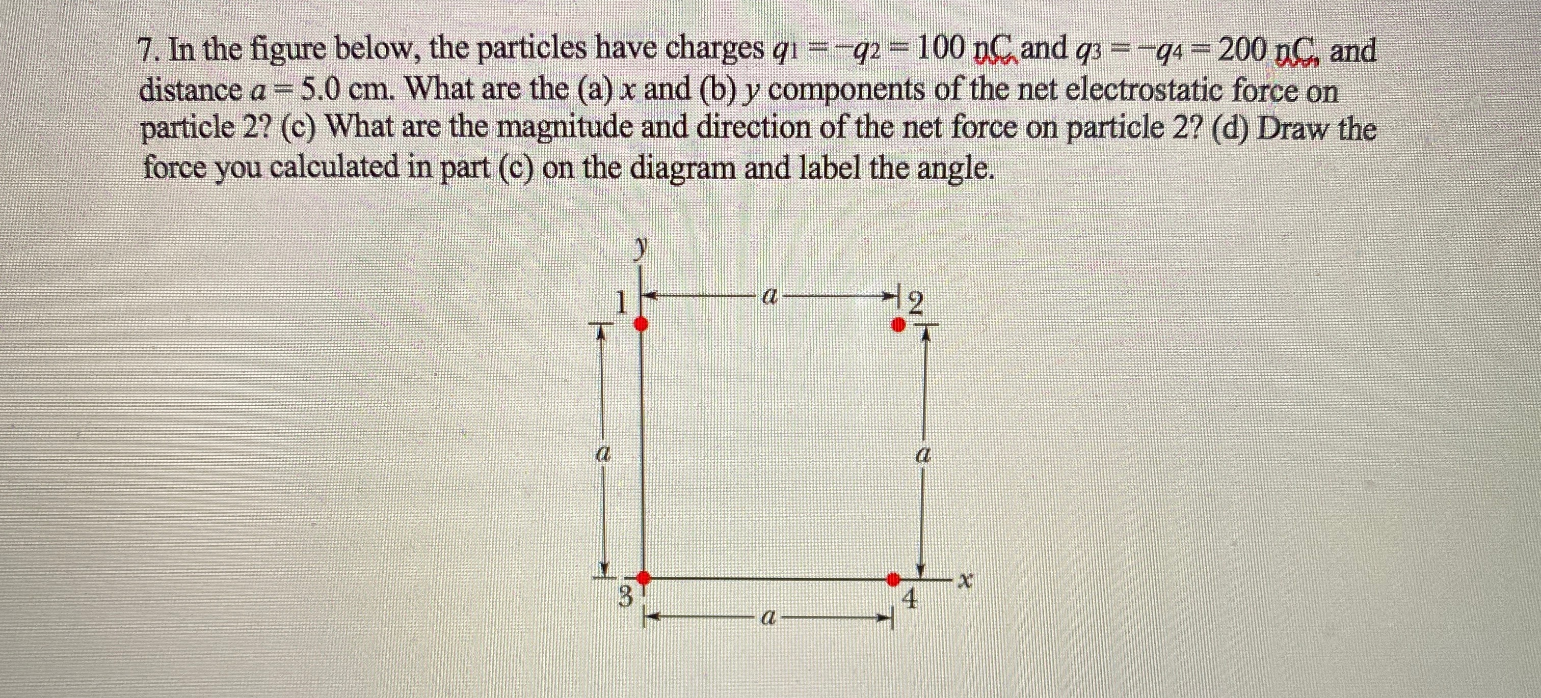 Answered 7 In The Figure Below The Particles Bartleby