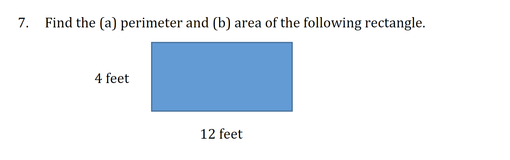 Answered: 7. Find The (a) Perimeter And (b) Area… | Bartleby