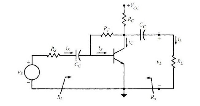 Answered: +Vcc RC Cc RF lic is Rs RL Cc vs R. R; | bartleby