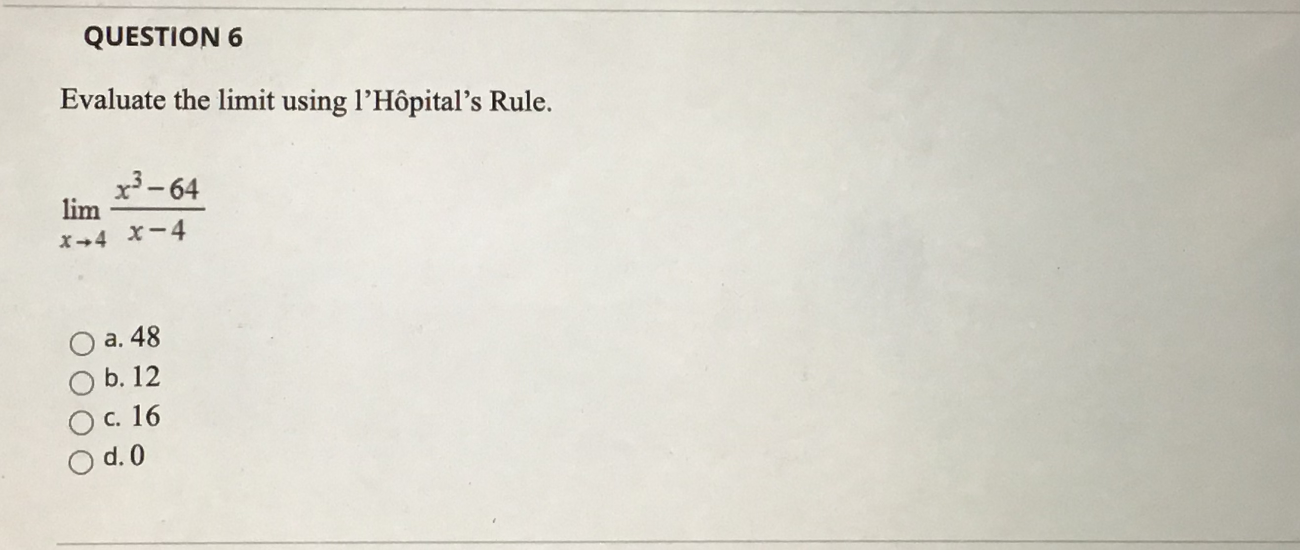 Answered Evaluate The Limit Using L Hopital S Bartleby