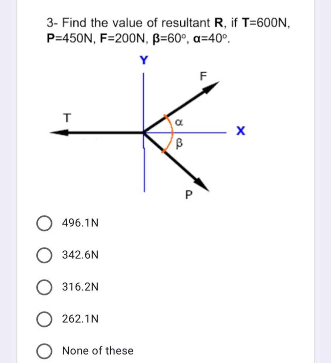 Answered 3 Find The Value Of Resultant R If Bartleby