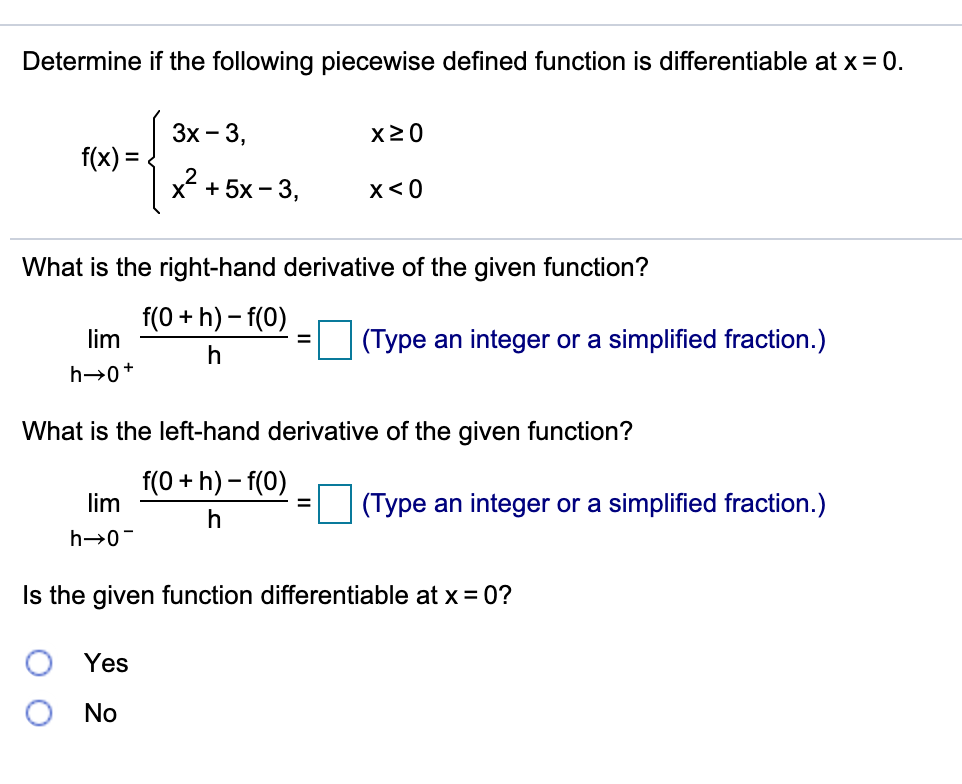 Answered Determine If The Following Piecewise Bartleby