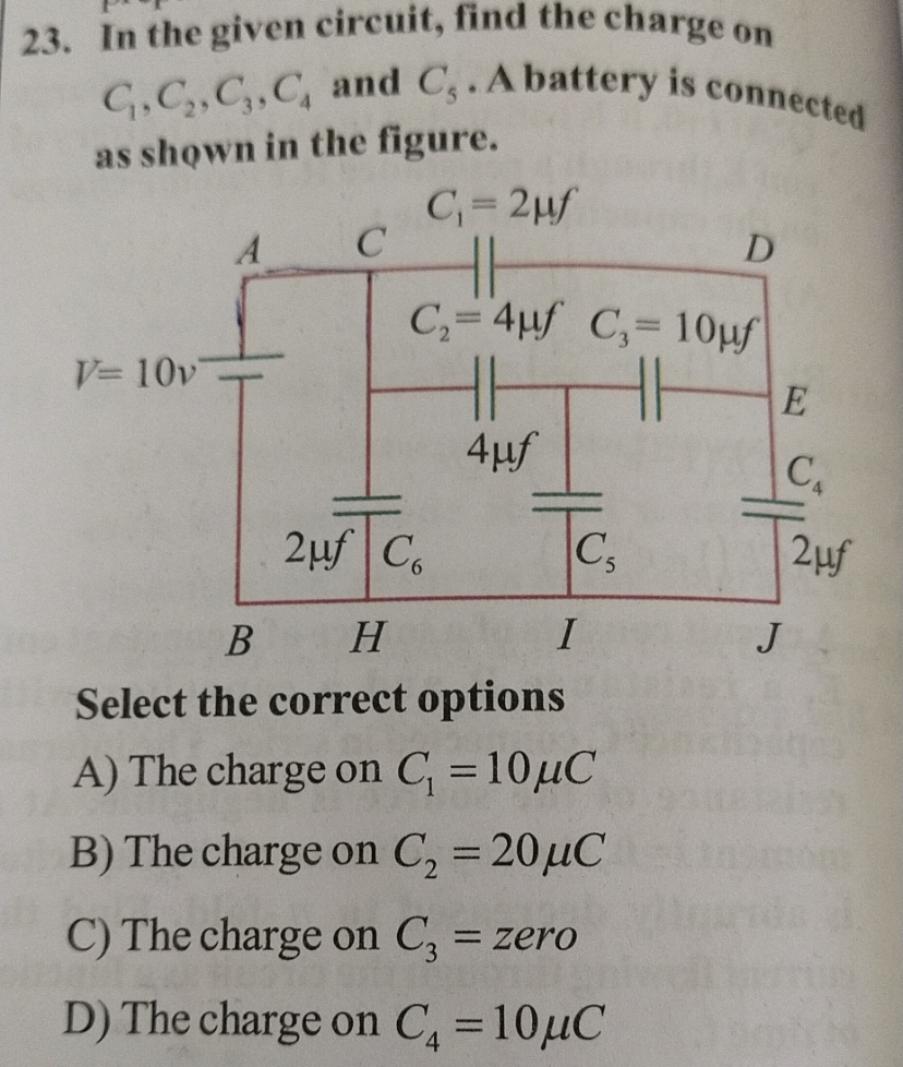 Answered Arge On In The Given Circuit G C Bartleby