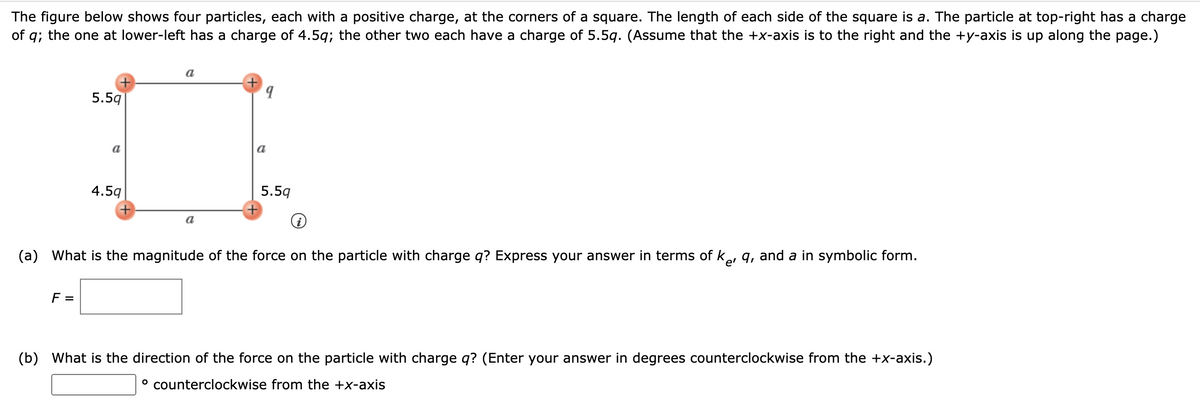Answered The Figure Below Shows Four Particles Bartleby