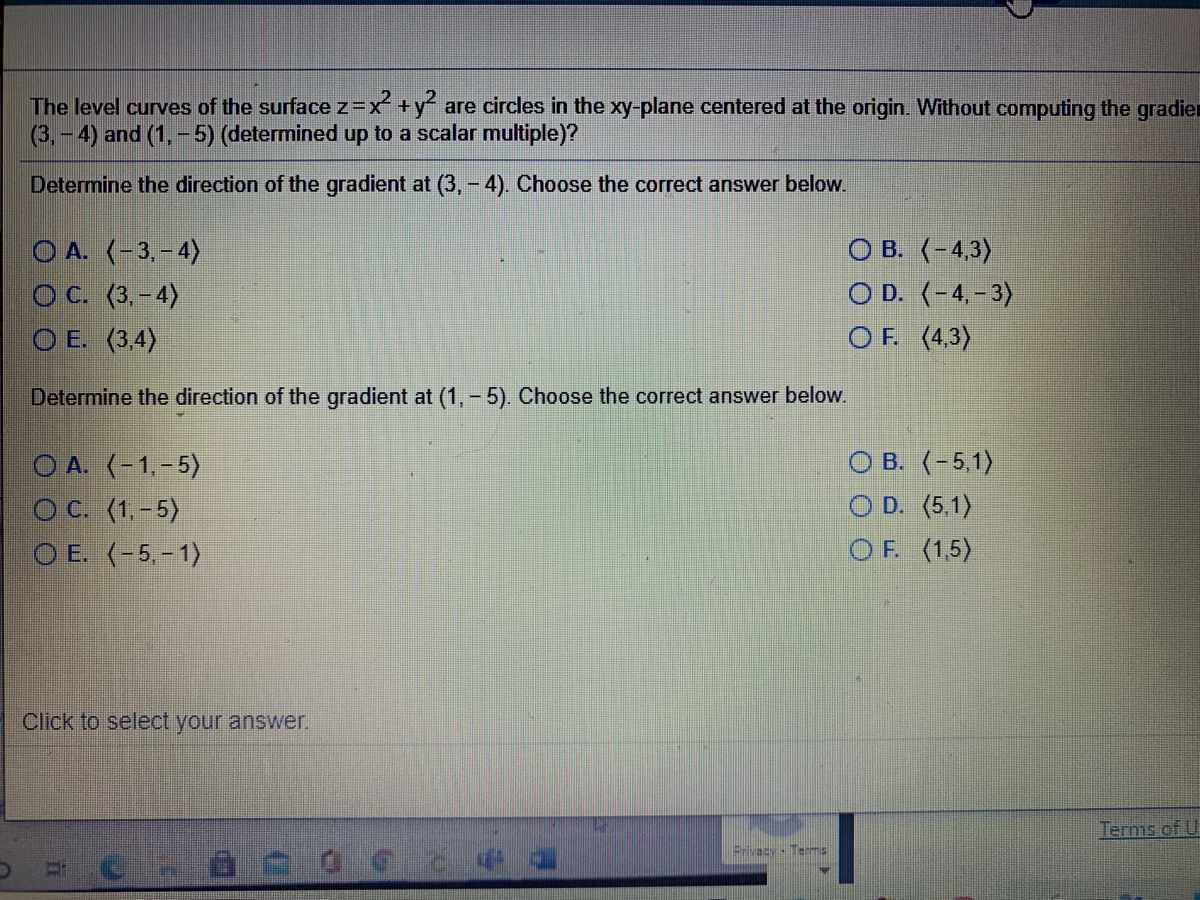 Answered The Level Curves Of The Surface Z X Y Bartleby