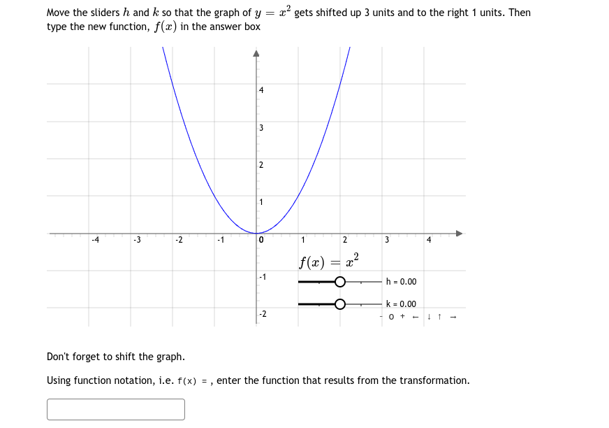 Answered X Gets Shifted Up 3 Units And To The Bartleby