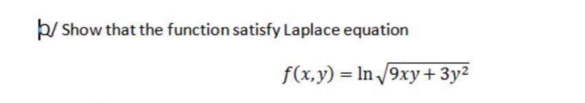 Answered Th Show That The Function Satisfy Bartleby