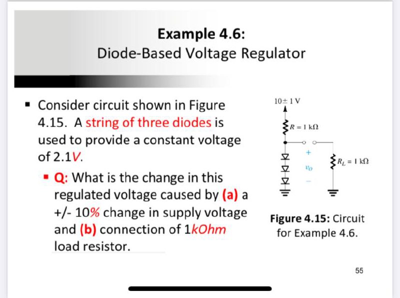 Answered Example 4 6 Diode Based Voltage Bartleby