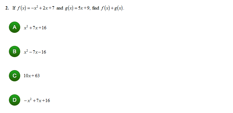 Answered 2 If F X X 2x 7 And G X 5x 9 Bartleby