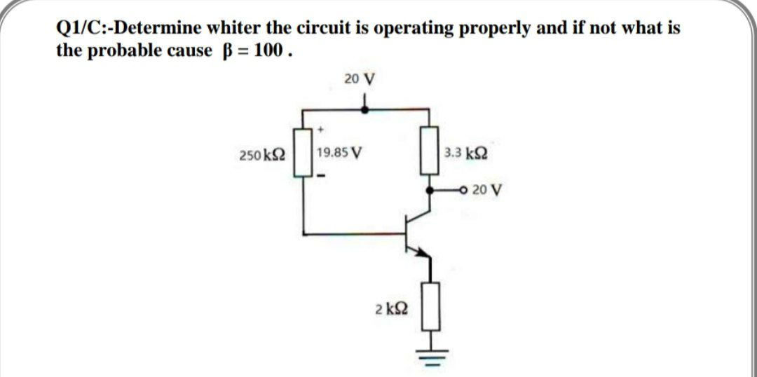 Answered Q1 C Determine Whiter The Circuit Is Bartleby