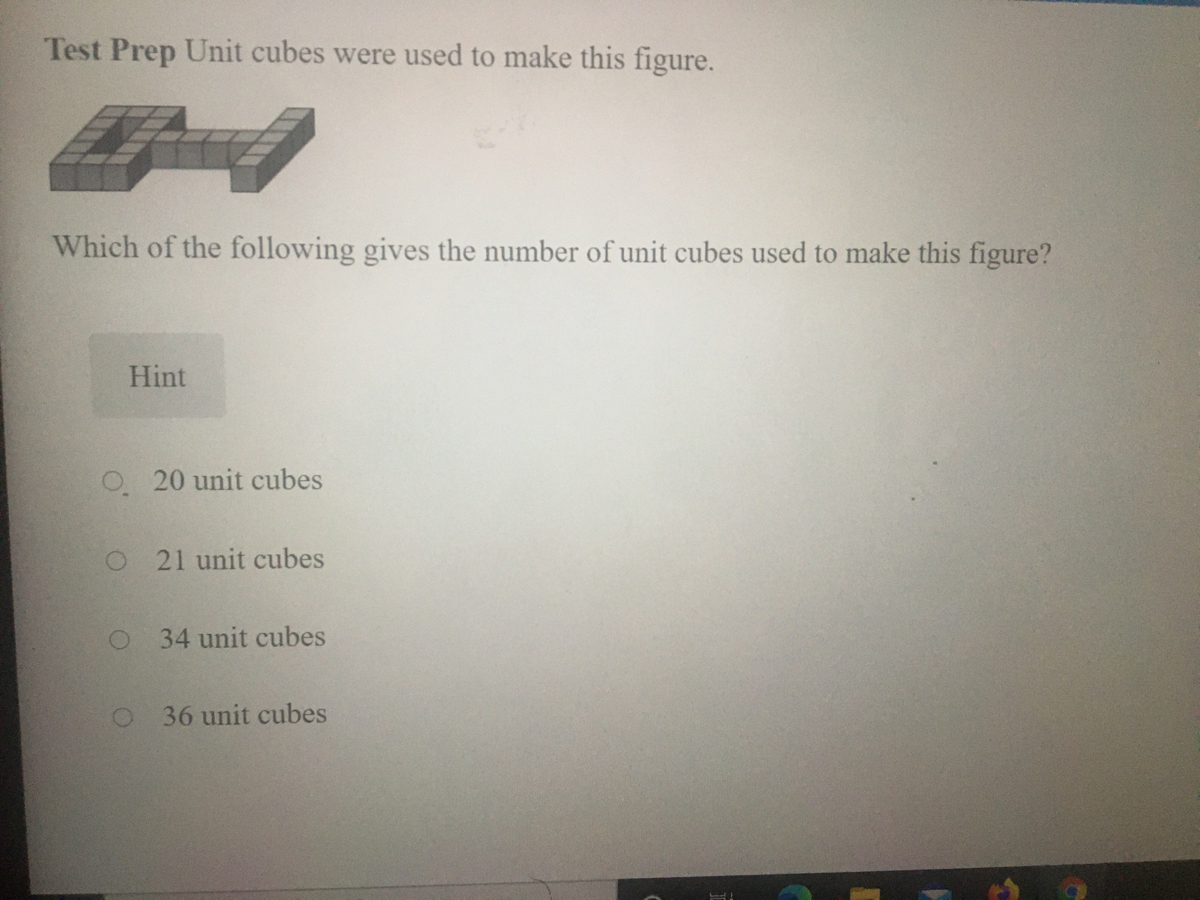 Answered Test Prep How Many Unit Cubes Are Used Bartleby 9903