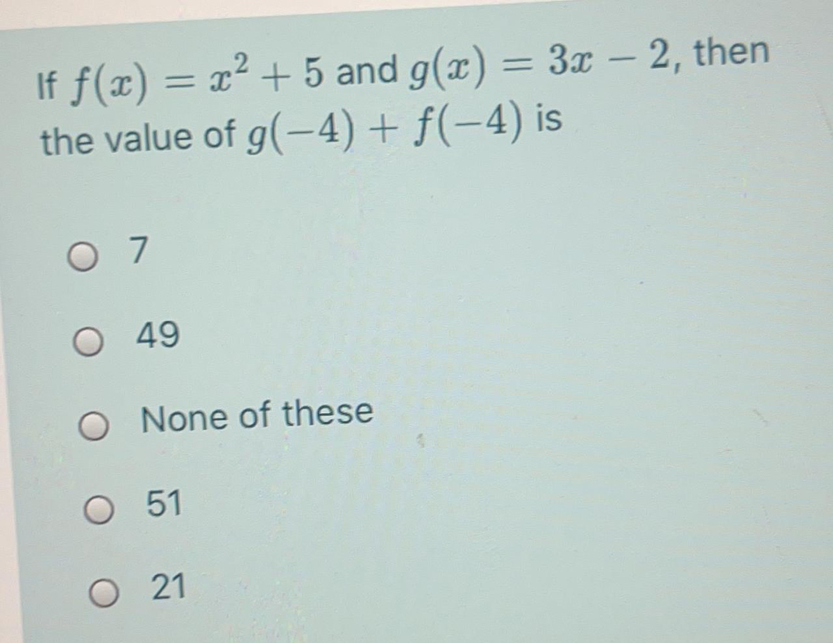 Answered If F X X 5 And G X 3x 2 Bartleby