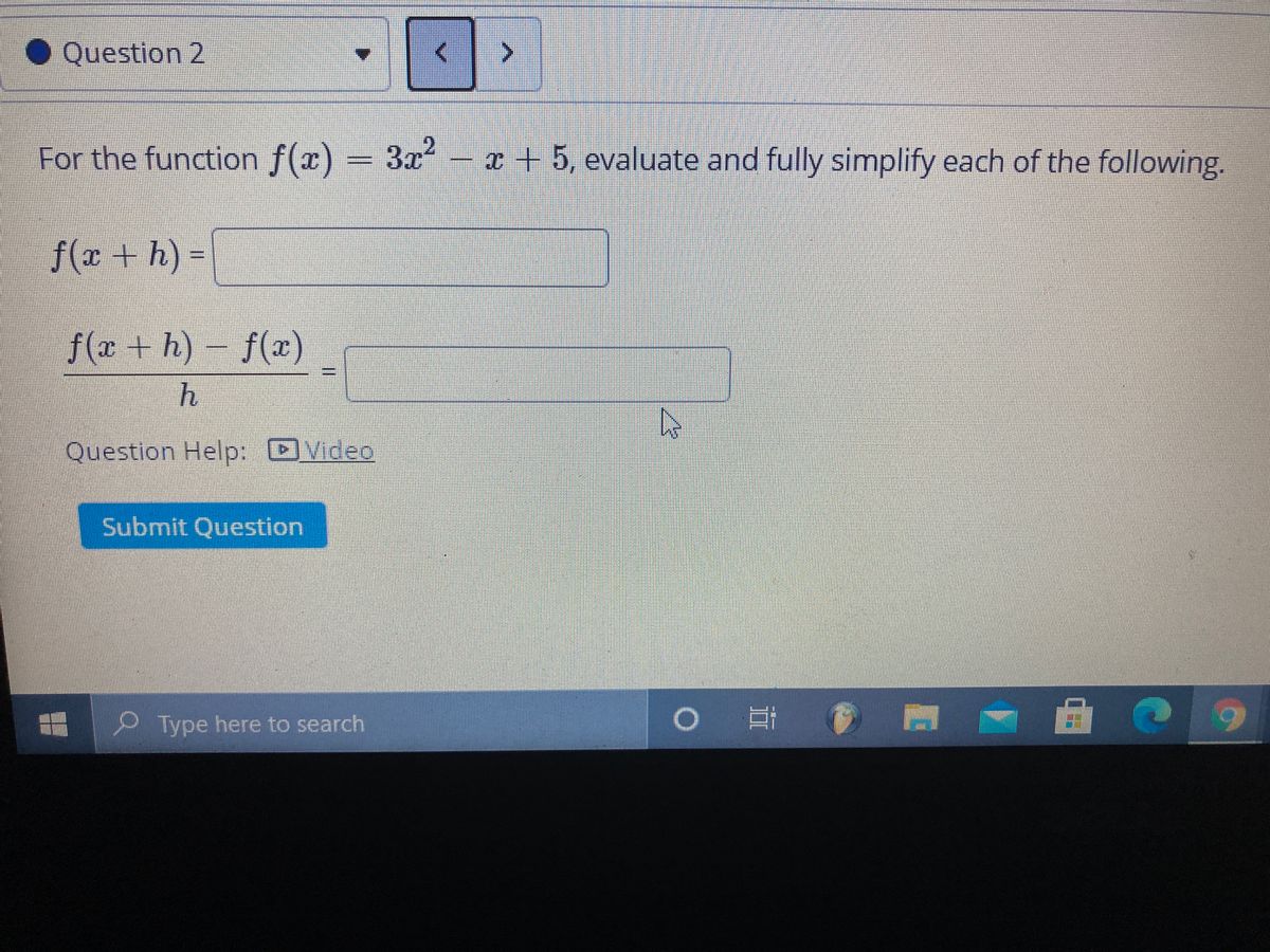 Answered For The Function F X 3x X 5 Bartleby