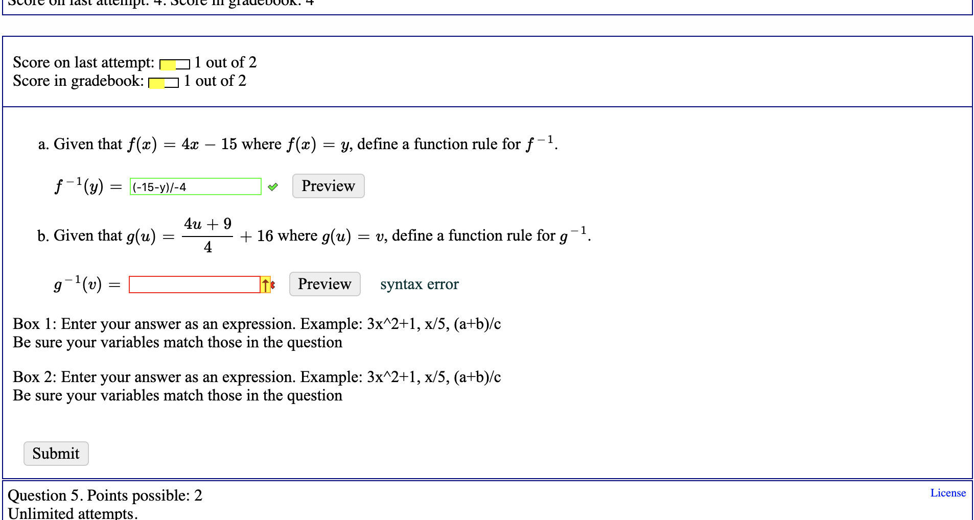 Answered 4i 9 B Given That G U 16 Where Bartleby