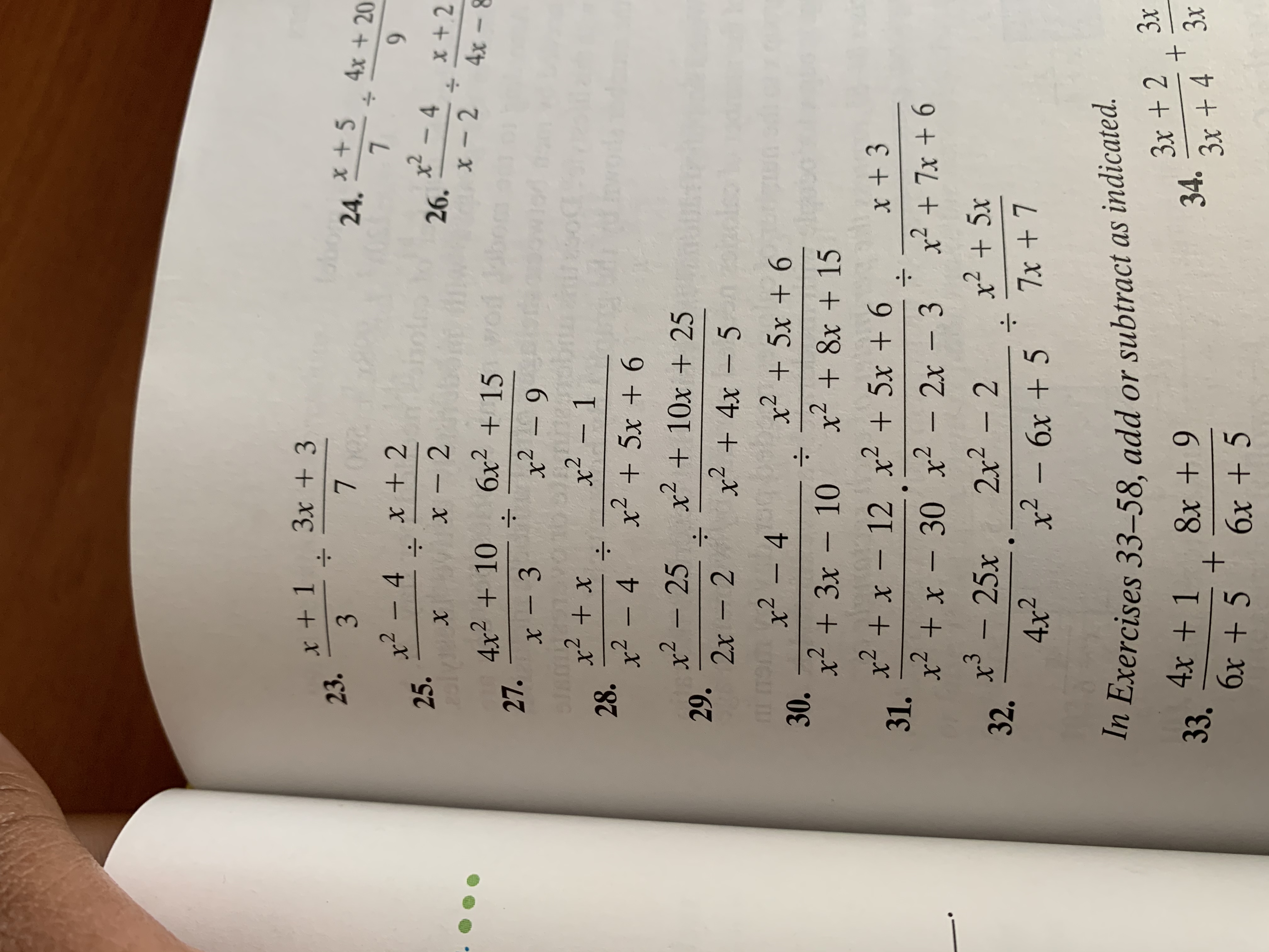 Answered: 3x + 3 :- x + 1 23. x +5 24. 4x +20 000… | bartleby