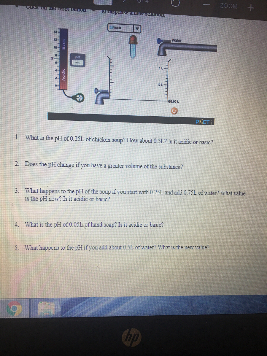 Answered 1 What Is The Ph Of 0 25l Of Chicken Bartleby