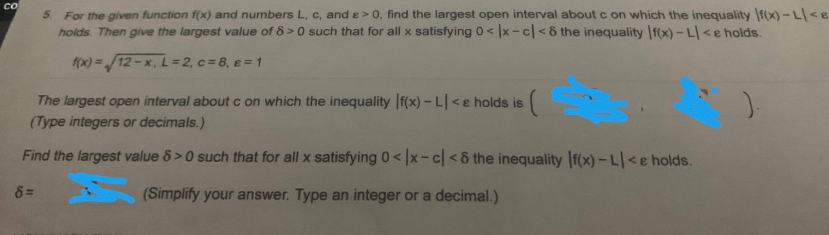 Answered Co For The Given Function F X And Bartleby