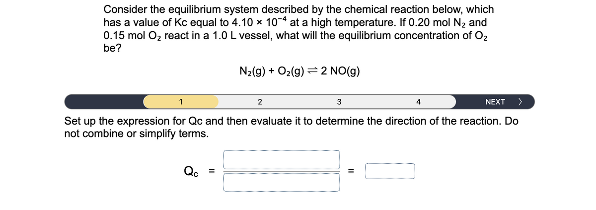 Answered Consider The Equilibrium System Bartleby
