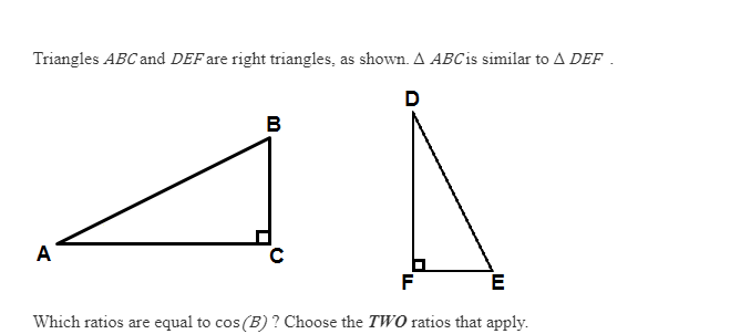 Answered Triangles Abc And Def Are Right Bartleby 6729