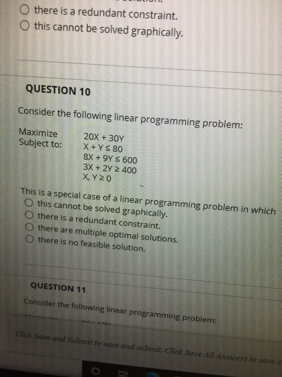 Answered Consider The Following Linear… Bartleby