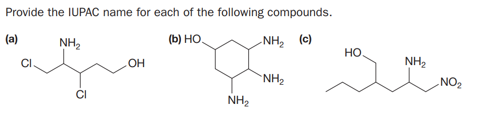 Answered Provide The Iupac Name For Each Of The Bartleby