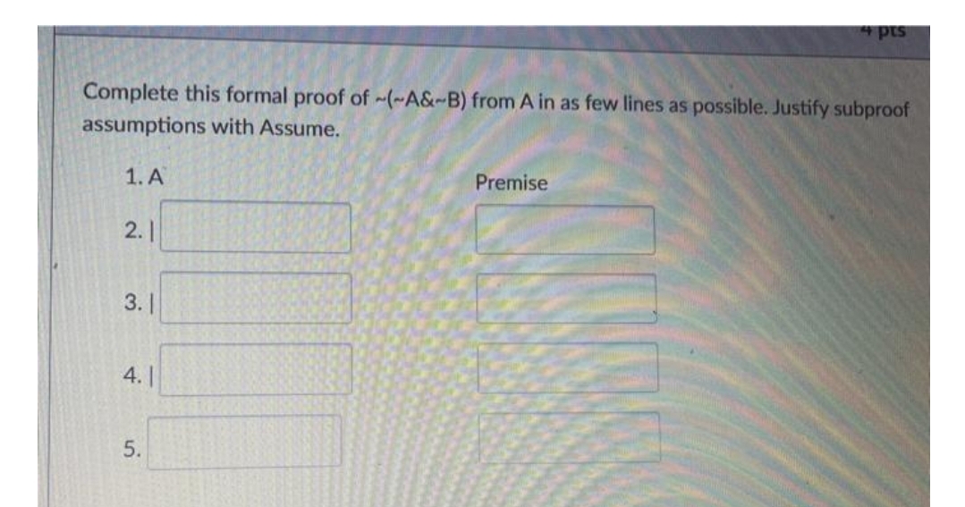 Answered Complete This Formal Proof Of A B Bartleby