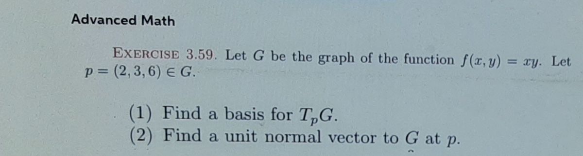 Answered Advanced Math Exercise 3 59 Let G Be Bartleby