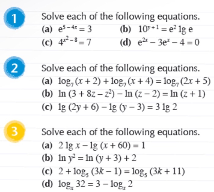 Answered Solve Each Of The Following Equations Bartleby