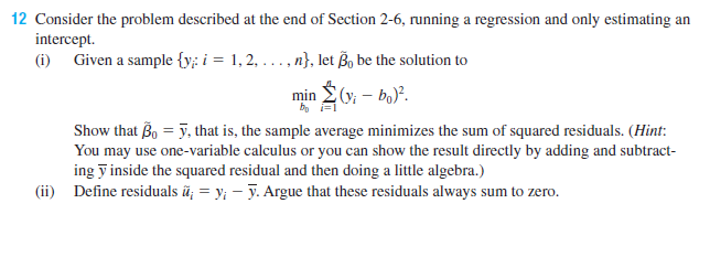 Answered 12 Consider The Problem Described At Bartleby