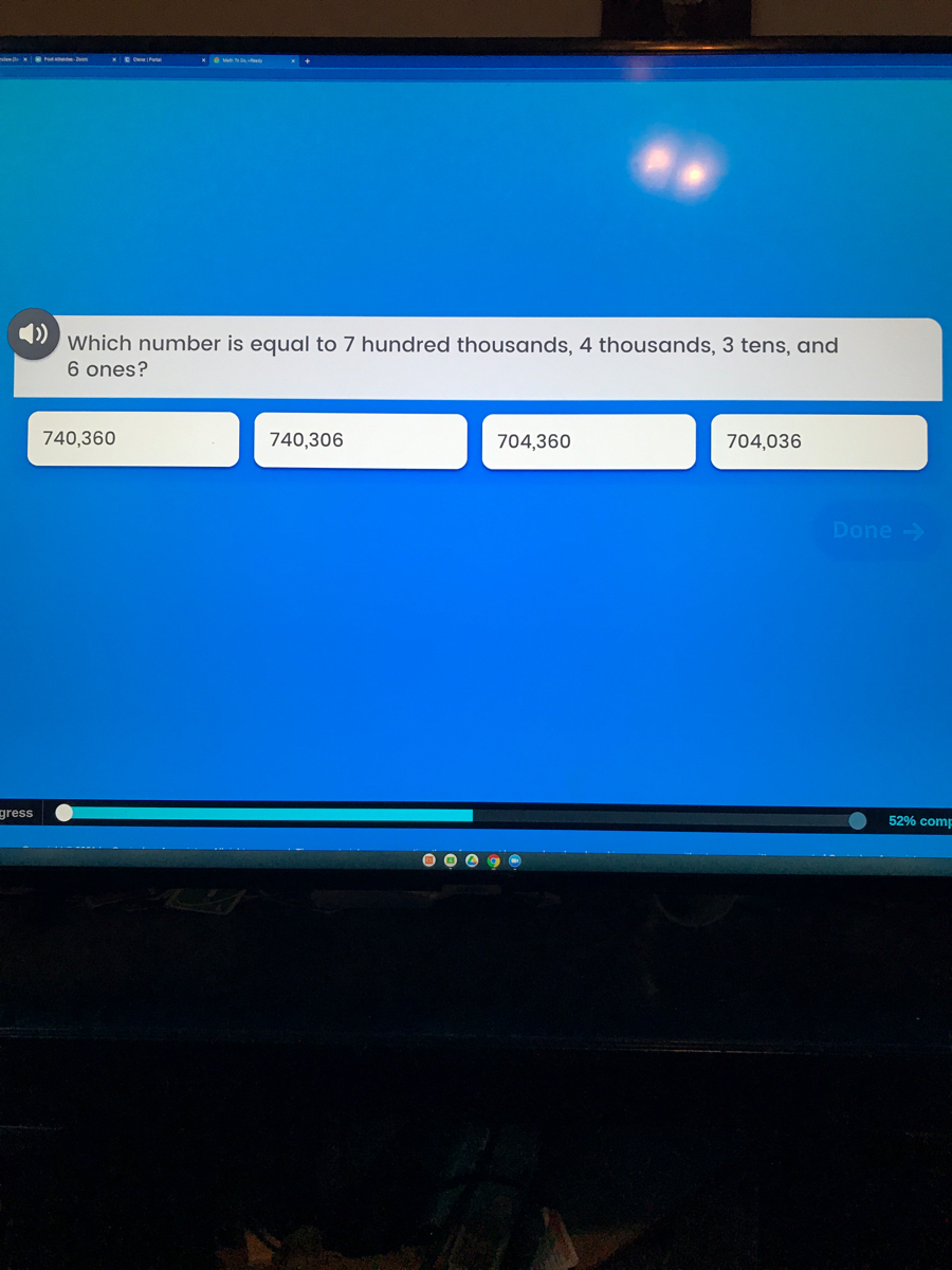 Answered: ) Which number is equal to 7 hundred… | bartleby