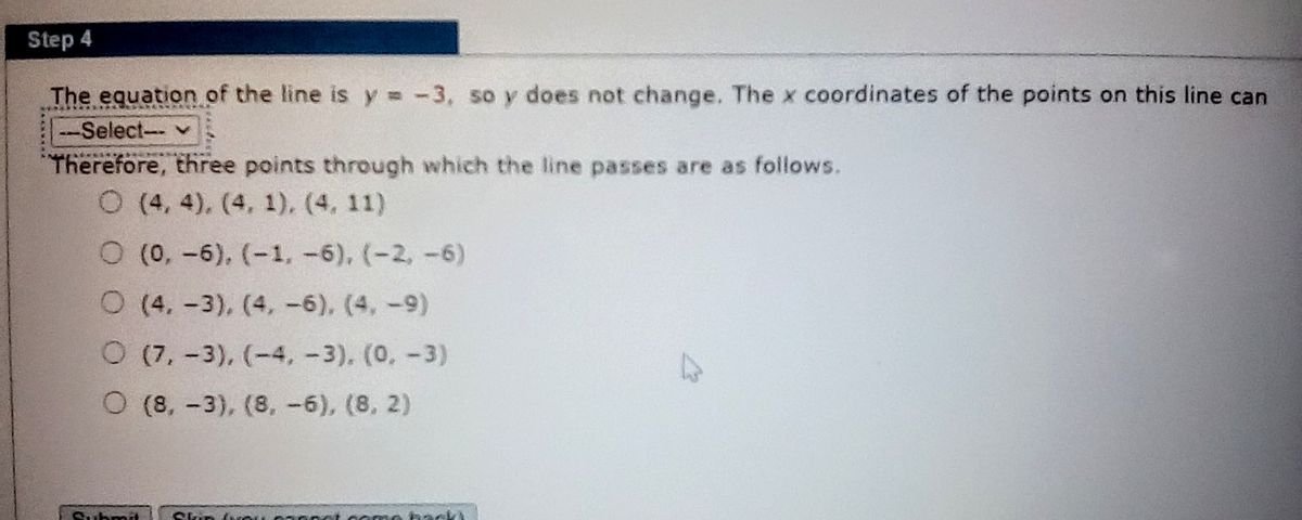 Answered The Equation Of The Line Is Y 3 So Bartleby