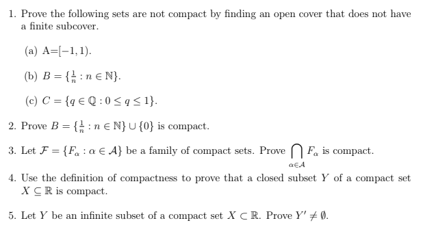 Answered Prove The Following Sets Are Not Bartleby