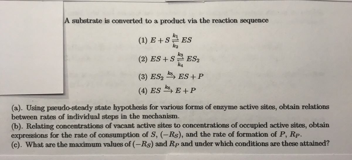 Answered A Substrate Is Converted To A Product Bartleby