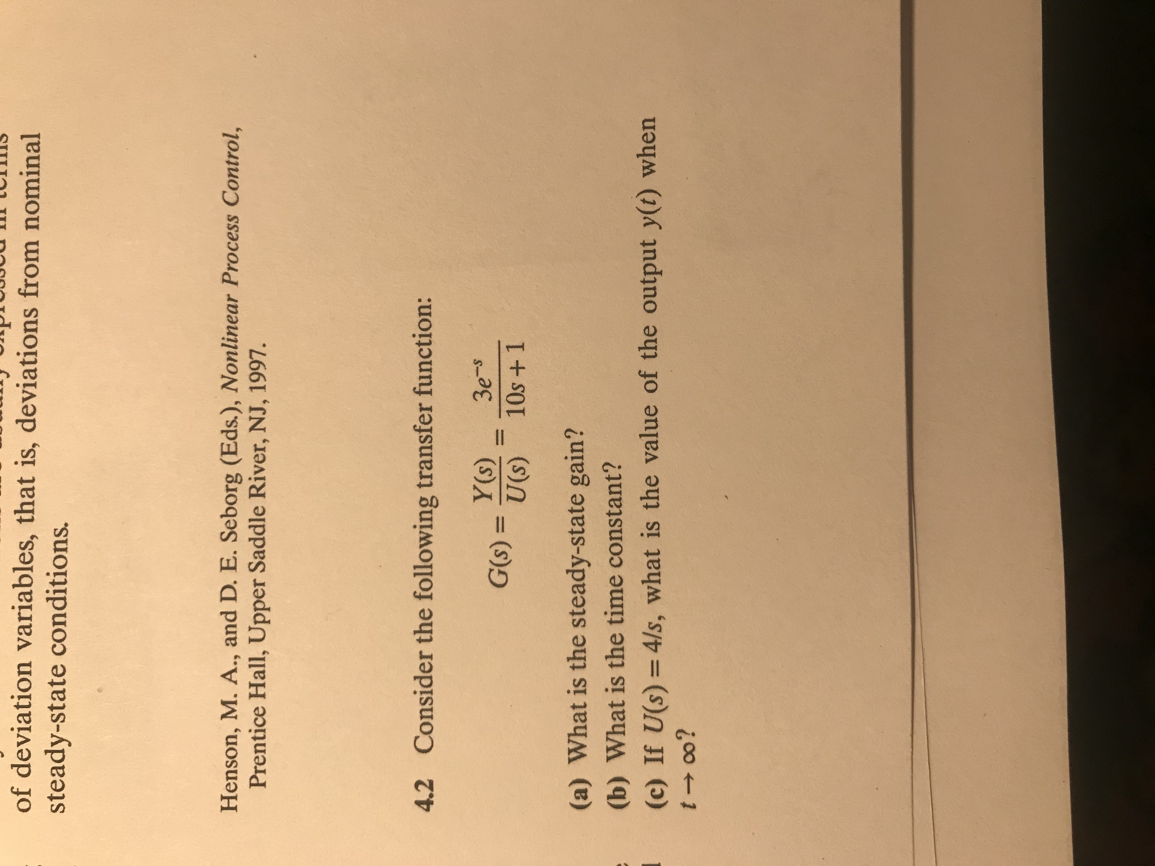 Answered 4 4 Consider The Transfer Function Bartleby