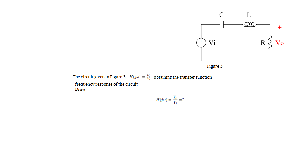 Answered C Vi R Vo Figure 3 The Circuit Given In Bartleby