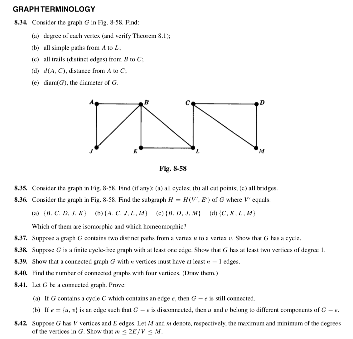 Answered Suppose G Has V Vertices And E Edges Bartleby