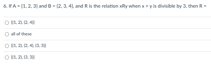 Answered 6 If A 1 2 3 And B 2 3 4 Bartleby