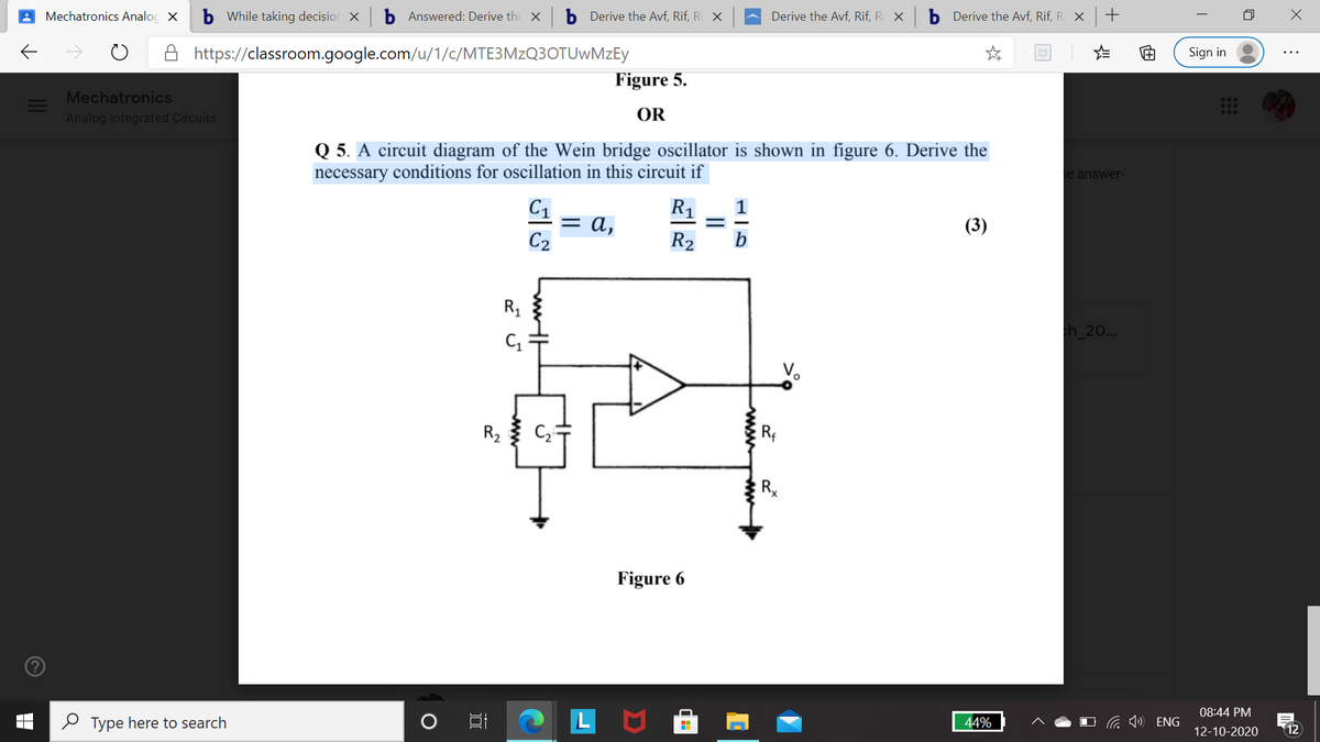 Simple Wein Bridge Oscillator Circuit Diagram