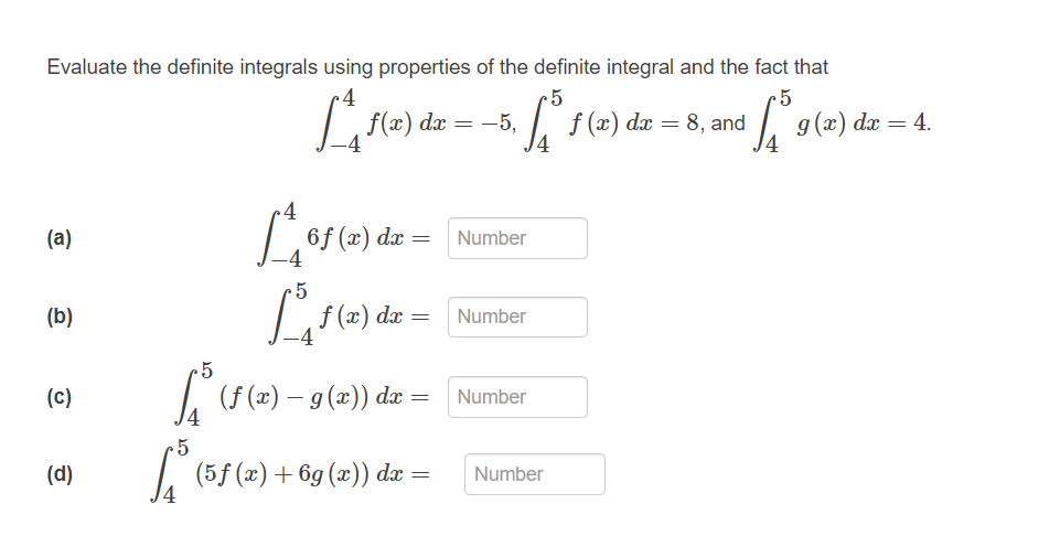 Answered Evaluate the definite integrals using… bartleby