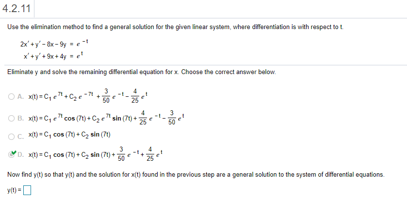 Answered Use The Elimination Method To Find A Bartleby