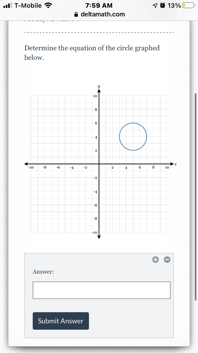 Answered Determine The Equation Of The Circle Bartleby