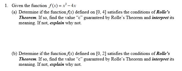 Answered 1 Given The Function F X X 4x A Bartleby