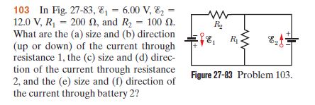 Answered 103 In Fig 27 E 6 00 V E Bartleby