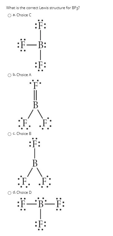 Answered What Is The Correct Lewis Structure For Bartleby