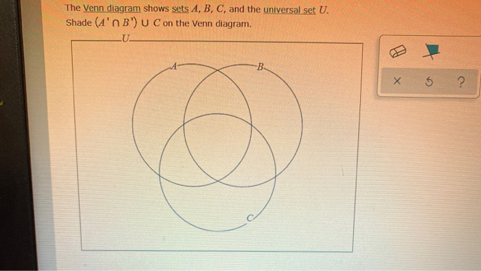 Answered The Venn Diagram Shows Sets A B C Bartleby